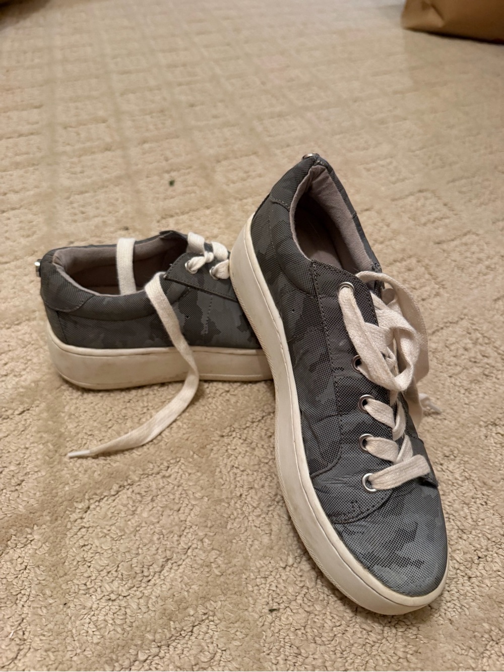 Steve Madden Camouflage Low-Top Platform Sneakers